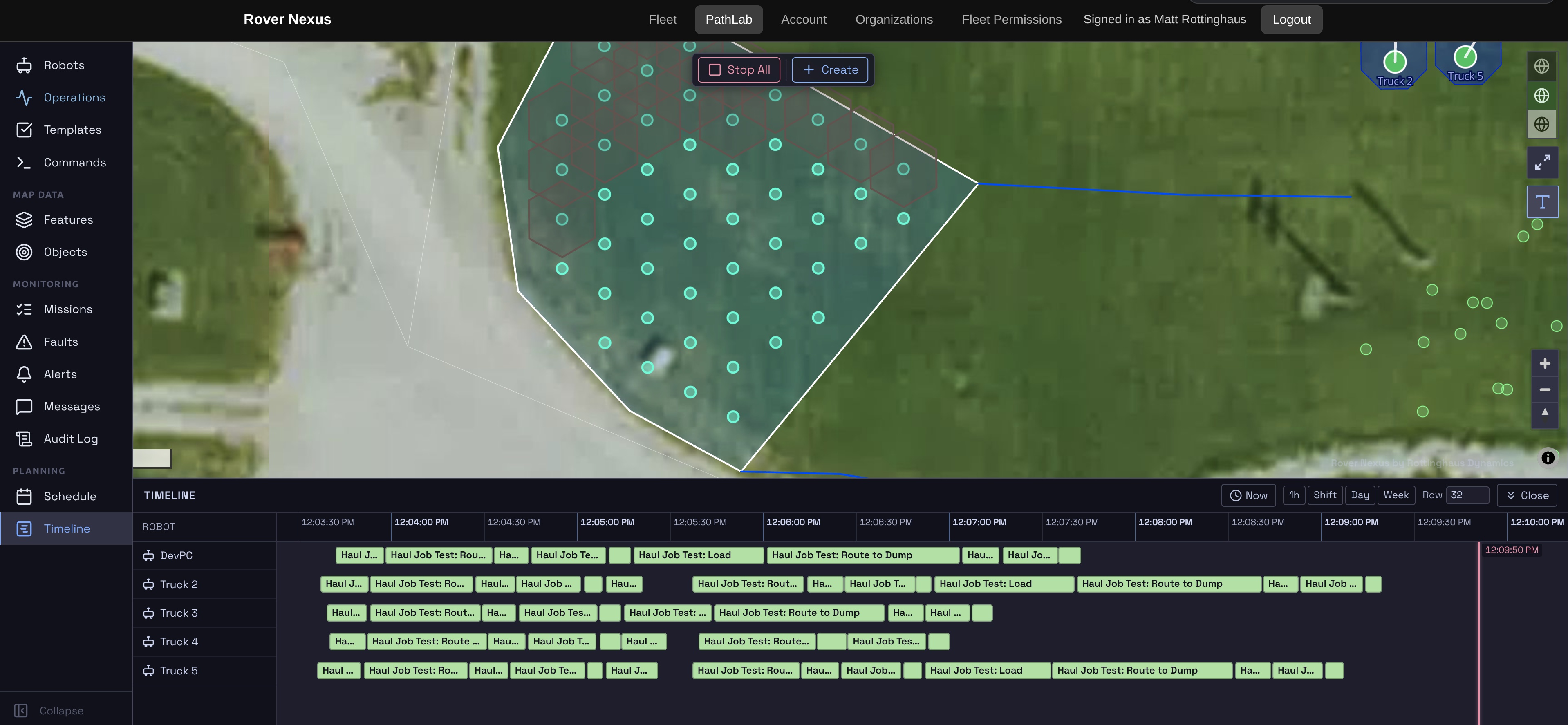 Rover Nexus path planning