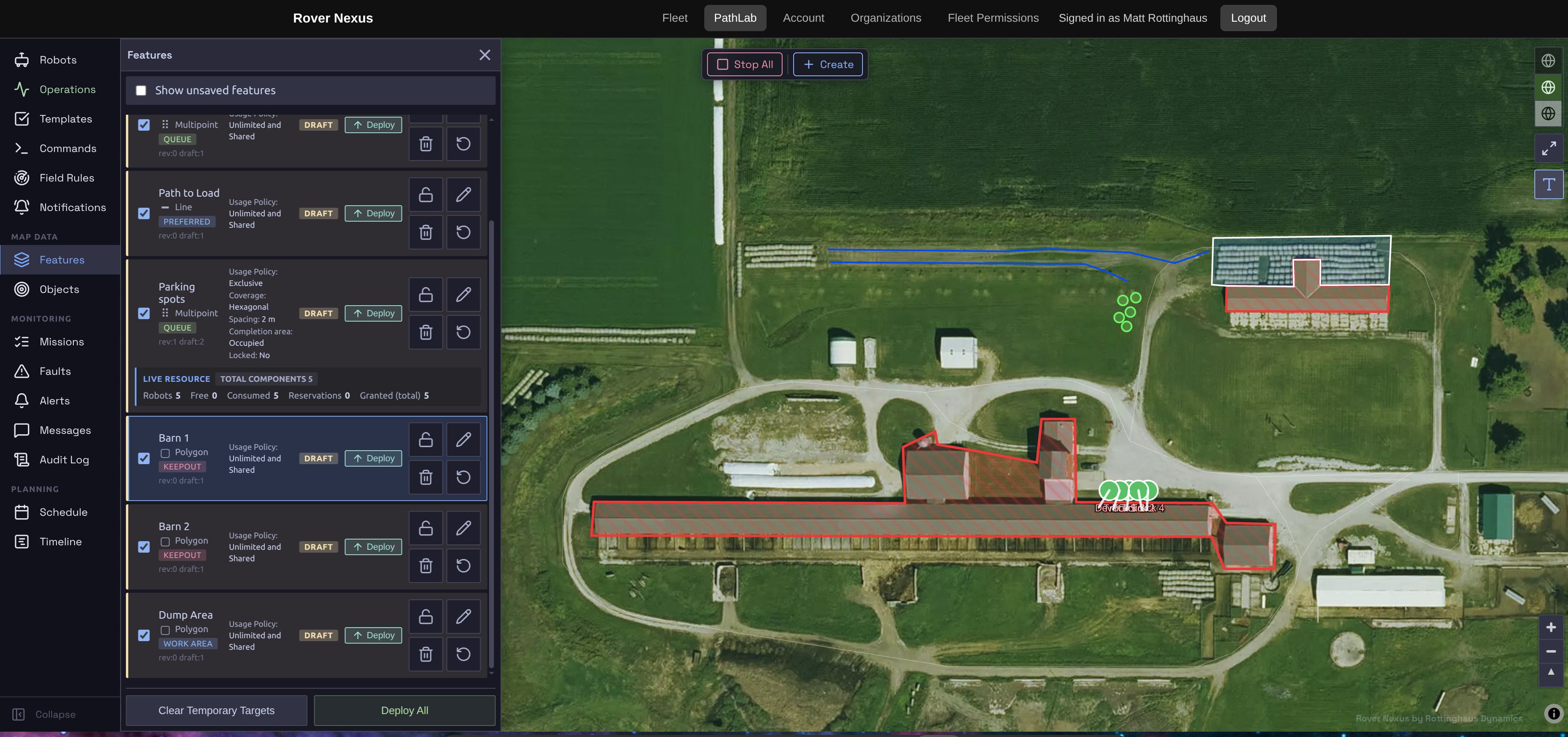 Rover Nexus path planning