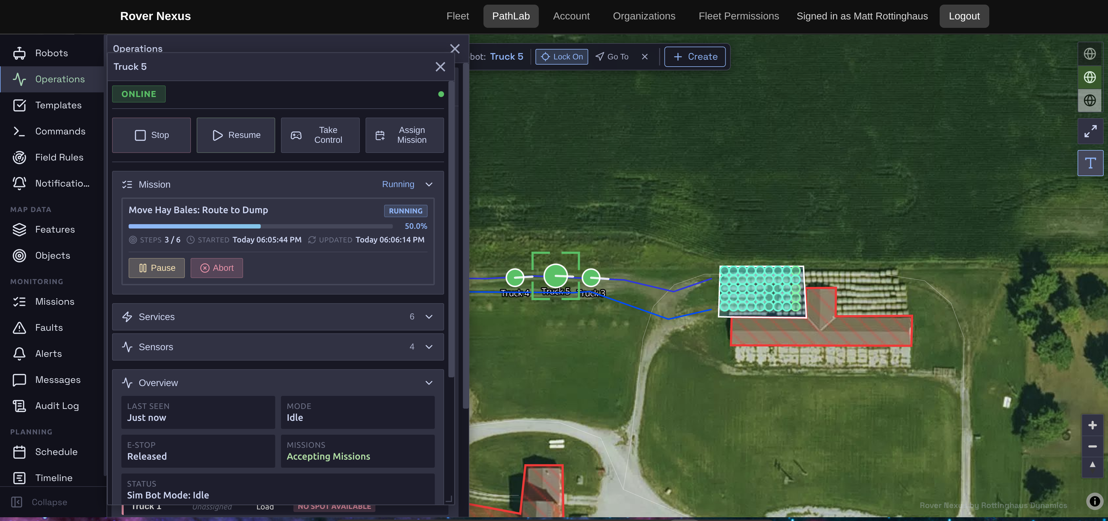 Rover Nexus path planning