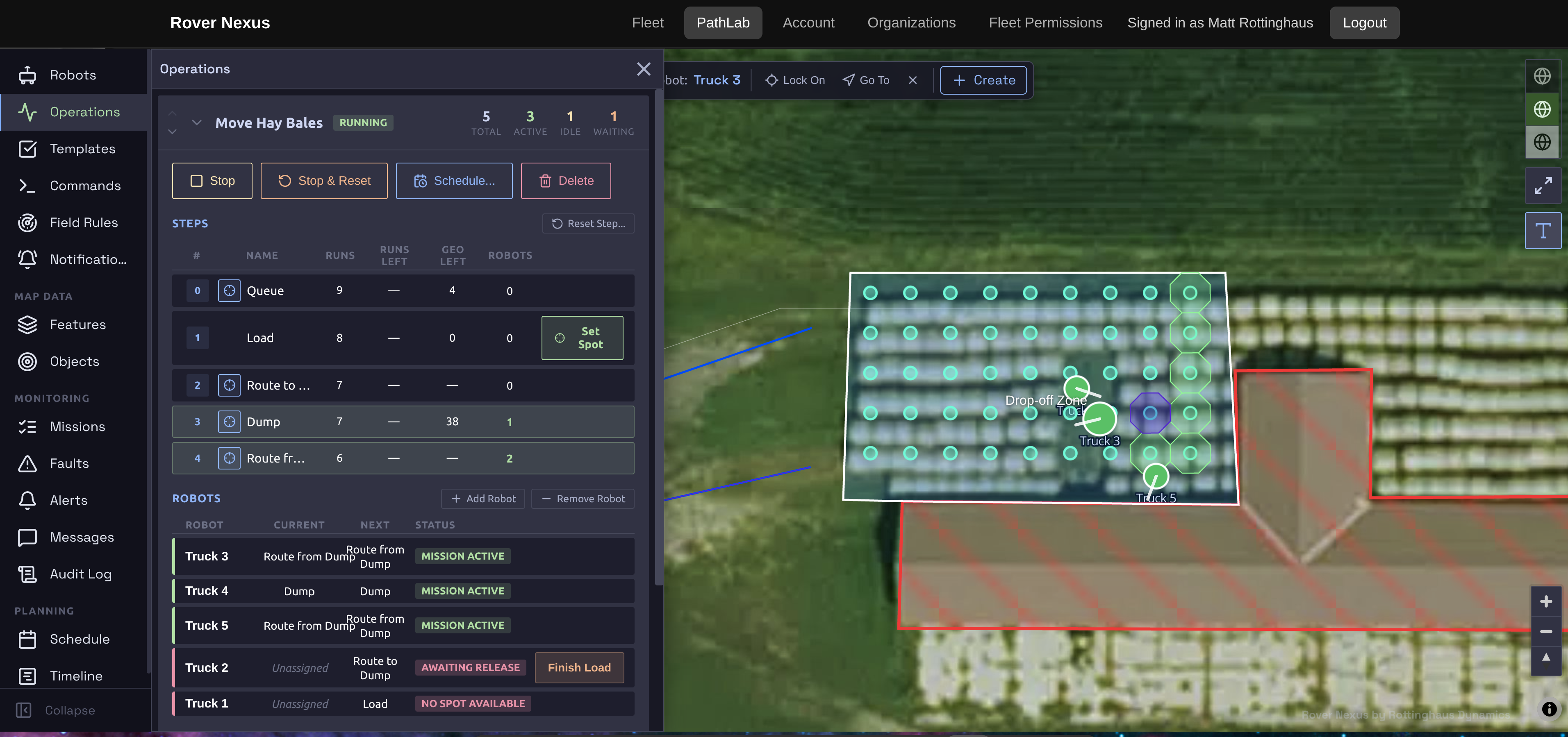 Rover Nexus path planning